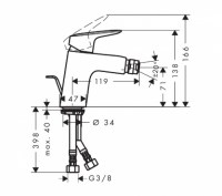 HANSGROHE LOGIS 70 BIDE